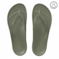 LightFeet Arch Support Flip Flops/Thongs - Khaki